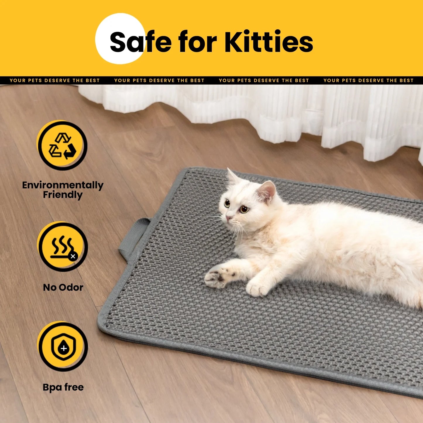 Double-Layer Waterproof Cat Litter Mat